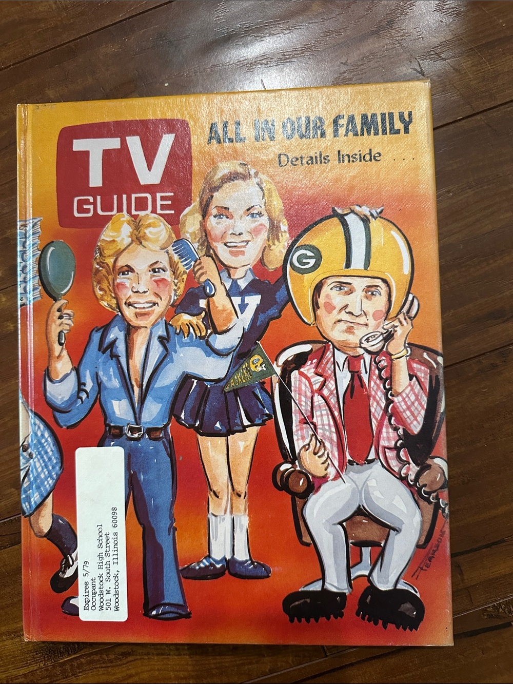 Vintage 1979 Woodstock HS Yearbook TV Guide Cover + Party Flyer